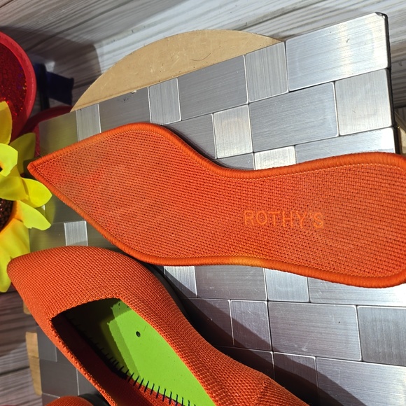Rothy's Vibrant Orange Flats - Picture 8 of 11